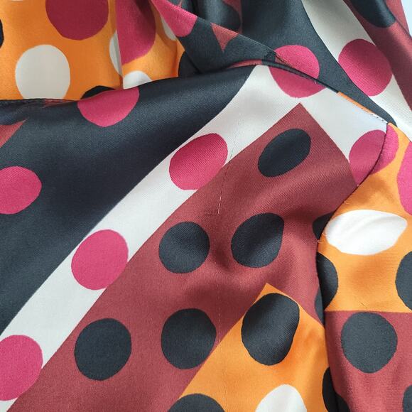 ZARA Dot Matrix Multicolor Print Midi Long Dress, Size: XS - Picture 5 of 16